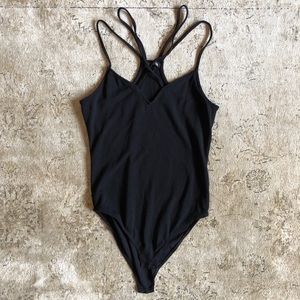 Sexy Cross Strap Bodysuit